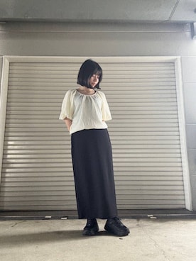 「アイテム（ワンピース）」を使った、かめさん（レディース・148cm）の夏コーディネート