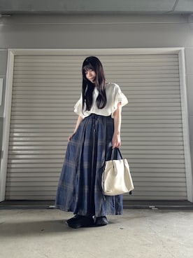 「アイテム（スカート）」を使った、かめさん（レディース・148cm）の夏コーディネート