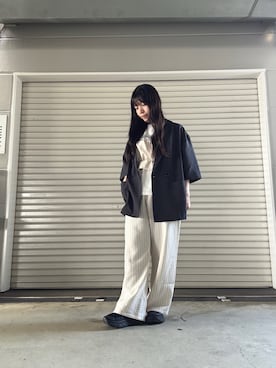「アイテム（ジャケット/アウター）」を使った、かめさん（レディース・148cm・30代）の夏コーディネート