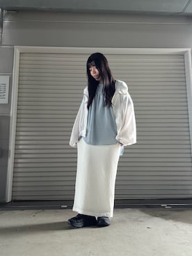「アイテム（パーカー）」を使った、かめさん（レディース・148cm）の夏コーディネート