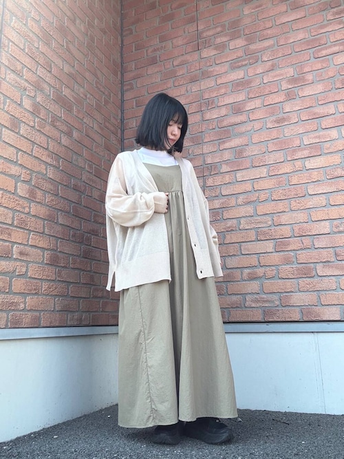 フレンチTシャツ×キャミワンピースセット