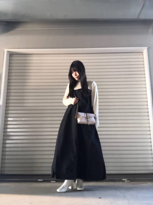 セール】リブドッキングナイロンワンピース（ワンピース）｜ITEMS