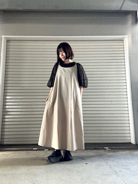 「アイテム（ワンピース/ドレス）」を使った、かめさん（レディース・148cm・30代）の夏コーディネート