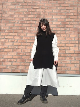 「アイテム（ドレスシューズ）」を使った、かめさん（レディース・148cm）の冬コーディネート