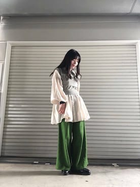 「アイテム（チュニック）」を使った、かめさん（レディース・148cm）の夏コーディネート