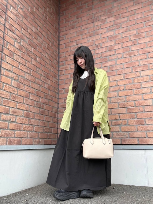 フレンチTシャツ×キャミワンピースセット