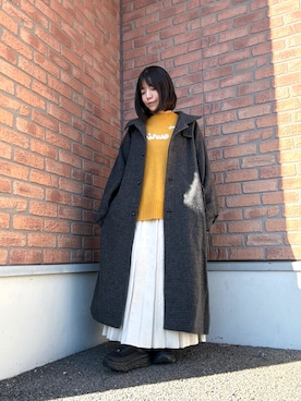 「おでかけコーデ」｜かめさん（レディース・148cm）の冬コーディネート