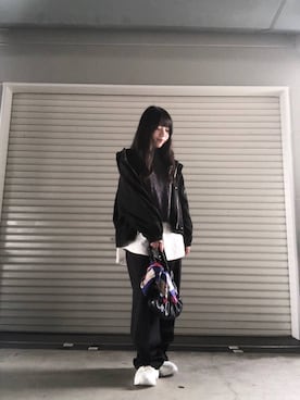 「アイテム（パンツドレス）」を使った、かめさん（レディース・148cm）の秋コーディネート