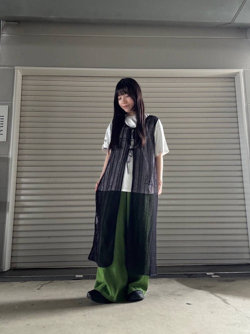 ◆ローファッジ◆アシメベルトジレワンピース　リネン混　М NICOLE CLUB｜アシメトレンチ風SETワンピース | Rakuten Fashion