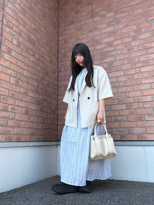 セール】マルチストライプセットアップライクワンピース（ワンピース