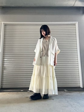 「夏」｜「アイテム（ジャケット/アウター）」を使った、かめさん（レディース・148cm）の夏コーディネート
