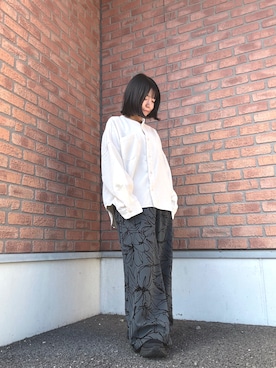 「ITEMS URBANRESEARCH（アイテムズ アーバンリサーチ）のアイテム（シャツ/ブラウス）」を使った、かめさん（レディース・148cm）の秋コーディネート