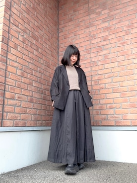 「ITEMS URBANRESEARCH（アイテムズ アーバンリサーチ）のアイテム（ニット/セーター）」を使った、かめさん（レディース・148cm）の春コーディネート