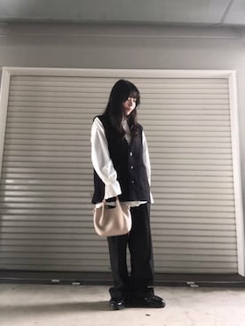 「アイテム（パンツドレス）」を使った、かめさん（レディース・148cm）の秋コーディネート