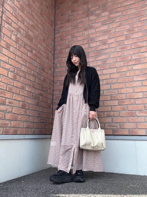 フラワープリント シフォン ワンピース シフォンフラワープリントワンピース｜PETAL ONLINE（ペタル