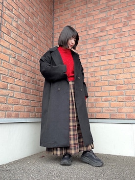 「アイテム（その他アウター）」を使った、かめさん（レディース・148cm）の冬コーディネート