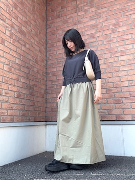 「アイテム（ワンピース/ドレス）」を使った、かめさん（レディース・148cm・30代）の秋コーディネート