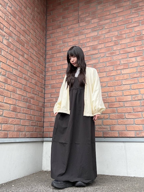 フレンチTシャツ×キャミワンピースセット