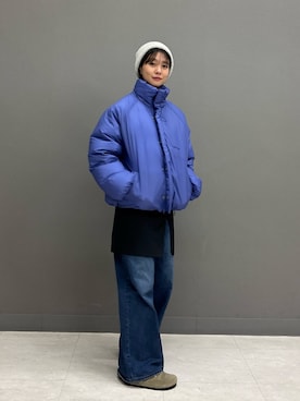 「アイテム（サンダル）」を使った、優菜さん（レディース・160cm）の秋コーディネート