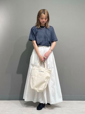 「llbean」｜tskyuunaさん（レディース・160cm）の春コーディネート