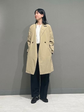「160cm」｜「アイテム（ジャケット/アウター）」を使った、tskyuunaさん（レディース・160cm）の春コーディネート