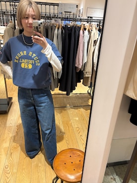 「Lee（リー）のアイテム（パンツ）」を使った、優菜さん（レディース・160cm）の春コーディネート