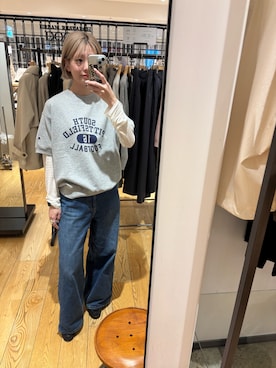 「チャンピオン」｜優菜さん（レディース・160cm）の春コーディネート