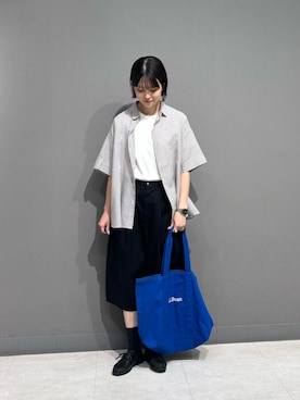 「EKAL（エカル）のアイテム」を使った、優菜さん（レディース・160cm）の夏コーディネート