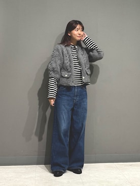 「Lee（リー）のアイテム」を使った、優菜さん（レディース・160cm）の秋コーディネート