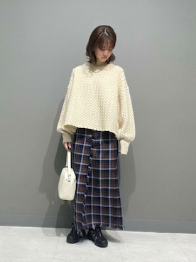 優菜さん(レディース・160cm)の冬コーディネート