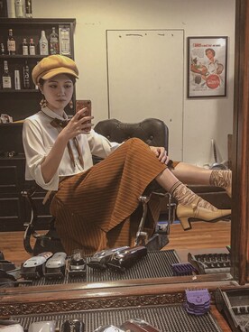 「Vintage mix」｜Alessandra Mainaさん（レディース・165cm）の夏コーディネート