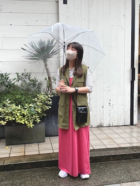 「リアルバイ」｜「アイテム（ワンピース/ドレス）」を使った、koyabu  harunaさん（レディース・155cm）の春コーディネート