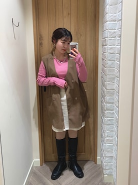 「kastane_ootd」｜koyabu  harunaさん（レディース・155cm）の春コーディネート