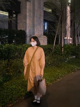 「SENSE OF PLACE by URBAN RESEARCH（センスオブプレイスバイアーバンリサーチ）のアイテム（シャツワンピース）」を使った、Jocelyn🍐 さん（レディース・162cm）の春コーディネート
