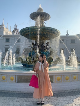 「SENSE OF PLACE by URBAN RESEARCH（センスオブプレイスバイアーバンリサーチ）のアイテム（シャツワンピース）」を使った、Jocelyn🍐 さん（レディース・162cm）の春コーディネート