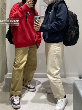 「SEVENDAYS=SUNDAY（セブンデイズサンデイ）のアイテム（チノパンツ）」を使った、ももたろうさん（レディース・156cm）の夏コーディネート