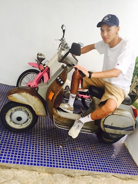 「roots（ルーツ）のアイテム」を使った、dismmmmmmさん（メンズ・179cm）の夏コーディネート