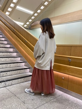 「AS KNOW AS de base（アズノゥアズドゥバズ）のアイテム」を使った、mtoiさん（レディース・158cm）の秋コーディネート