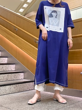 「AS KNOW AS de base（アズノゥアズドゥバズ）のアイテム」を使った、mtoiさん（レディース・158cm）の夏コーディネート