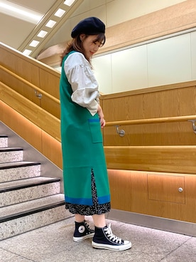 「AS KNOW AS de base（アズノゥアズドゥバズ）のアイテム」を使った、mtoiさん（レディース・158cm）の秋コーディネート