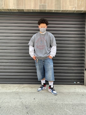 「amok（アモク）のアイテム」を使った、SASAOさん（メンズ・175cm）の夏コーディネート