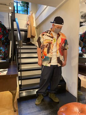 「STUD MUFFIN（スタッドマフィン）のアイテム」を使った、SASAOさん（メンズ・175cm）の夏コーディネート