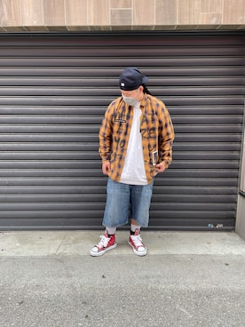 「guernika（ゲルニカ）のアイテム」を使った、SASAOさん（メンズ・175cm）の秋コーディネート