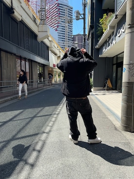「ROYAL FLASH（ロイヤルフラッシュ）のアイテム（パーカー）」を使った、SASAOさん（メンズ・175cm）の秋コーディネート