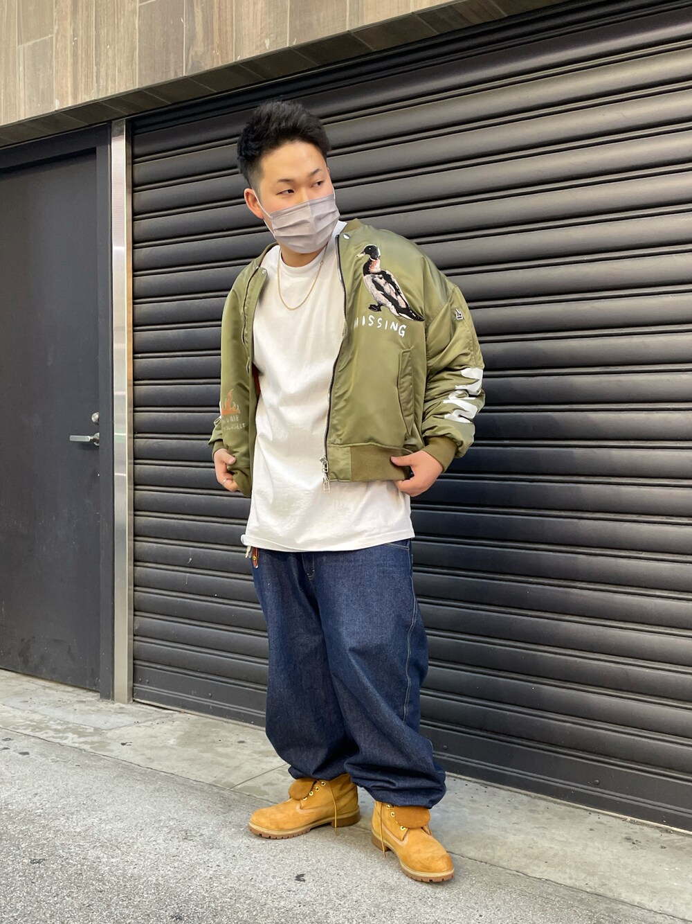 guernika CUSTOM MA-1 KHAKI 4L ゲルニカ アウター guernikaのMA-1を