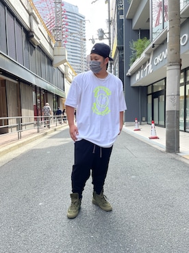 「アイテム（スウェットパンツ）」を使った、SASAOさん（メンズ・175cm・10代）の夏コーディネート
