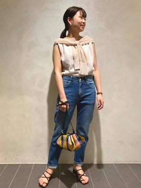 「EleSac（エルサック）のアイテム」を使った、MEMEさん（レディース・160cm）の夏コーディネート