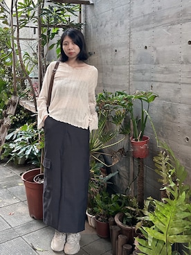 「ATTENTION（アテンション）のアイテム」を使った、Joannaさん（レディース・162cm）の秋コーディネート