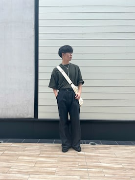 「RUUBON（ルーボン）のアイテム（Tシャツ/カットソー）」を使った、shunsukeさん（メンズ・175cm）の夏コーディネート