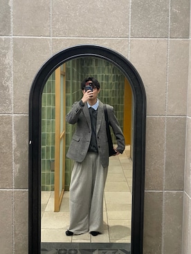 「アイテム（テーラードジャケット）」を使った、 takumiさん（メンズ・172cm）の秋コーディネート